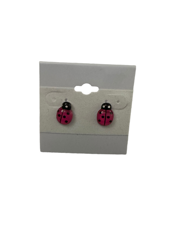 Ladybug Post Earrings