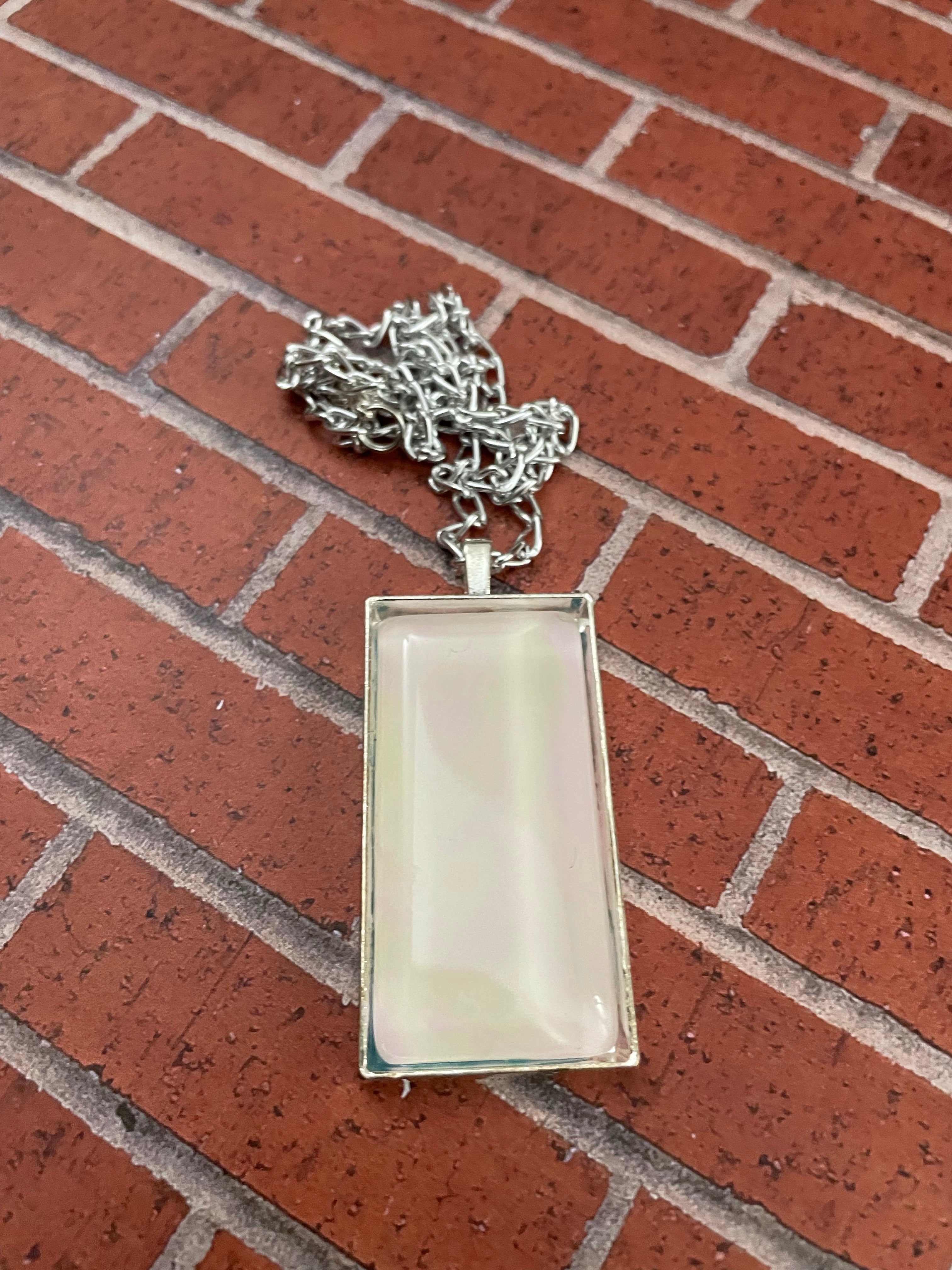 Pale Pink and Cream Acrylic Necklaces