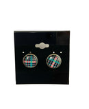 Plaid Post Earrings - Multiple Options