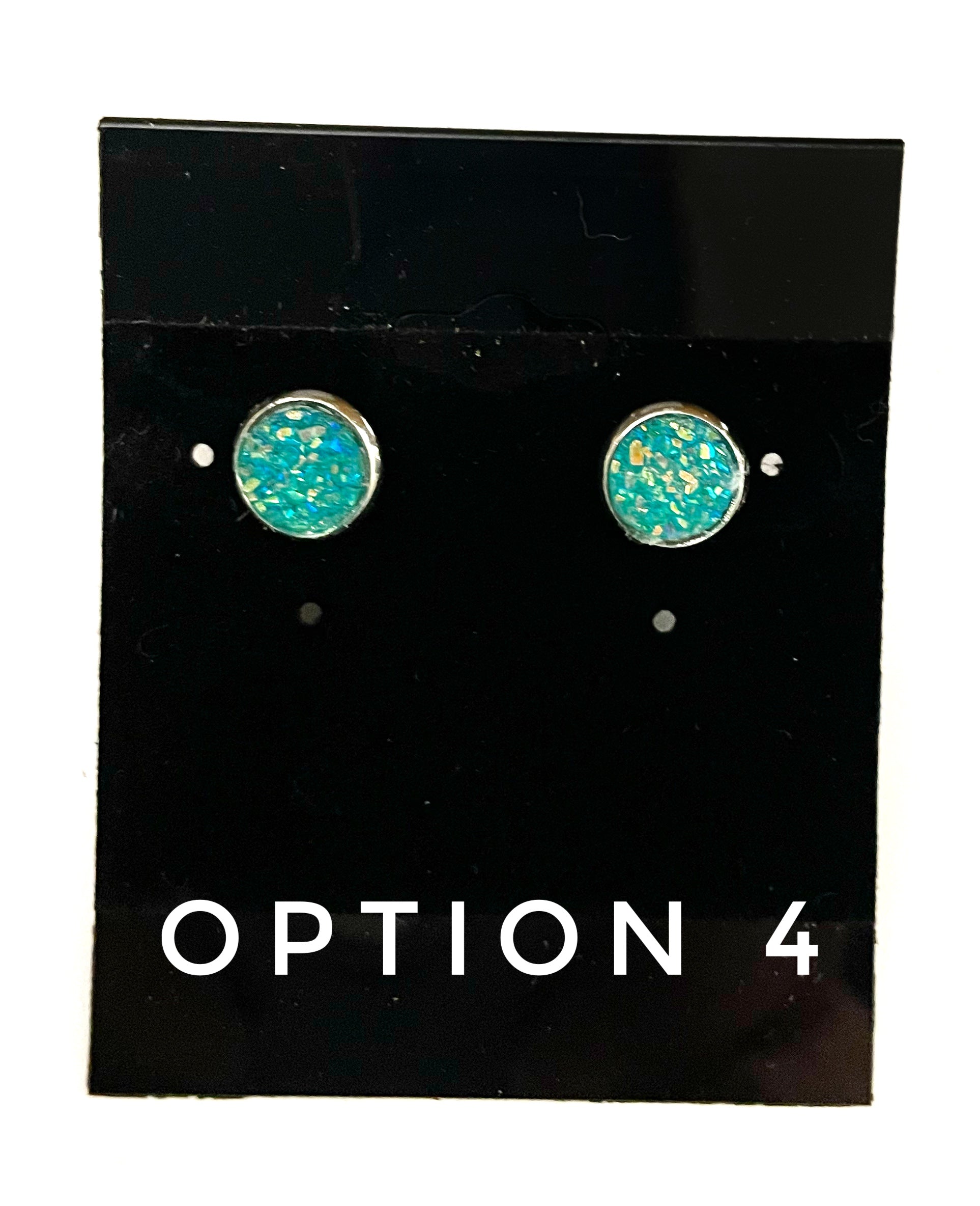 8mm Druzy Earring