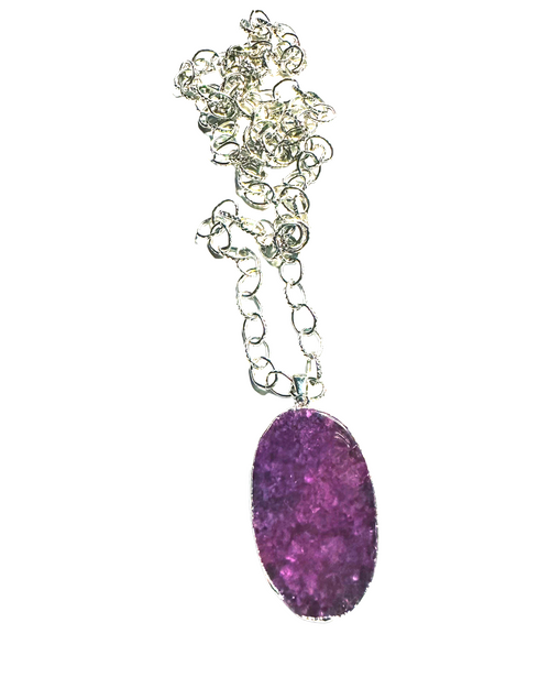 Agate Oval Pendant Necklace