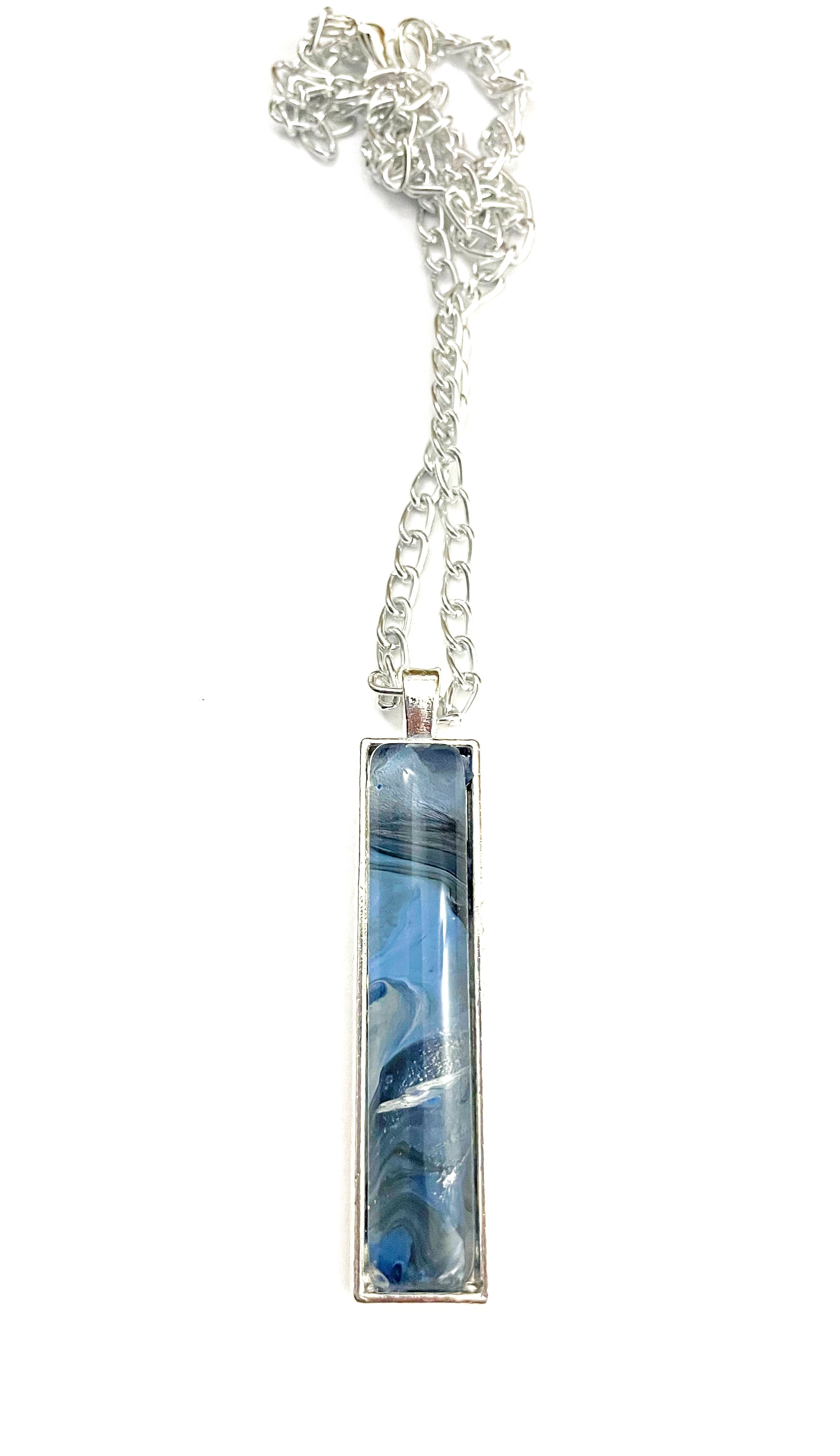 Blue Acrylic Necklaces