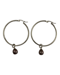 Pearl Hoop Earrings