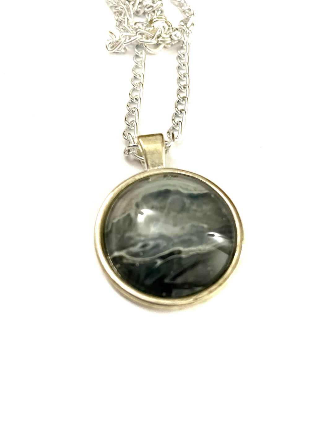 Grey Acrylic Necklaces