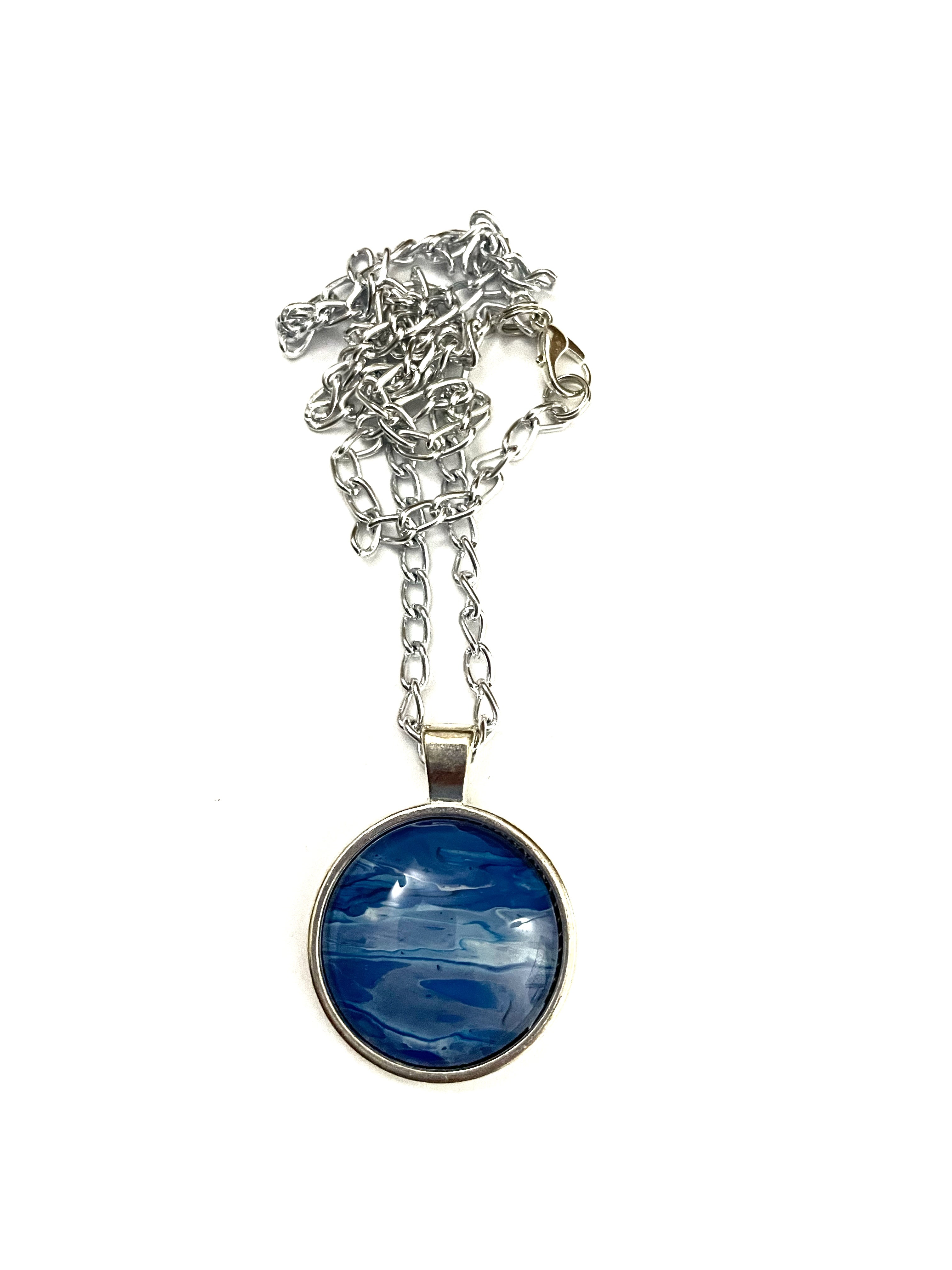 Blue Acrylic Necklaces