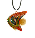 Red Fish Glass Necklace