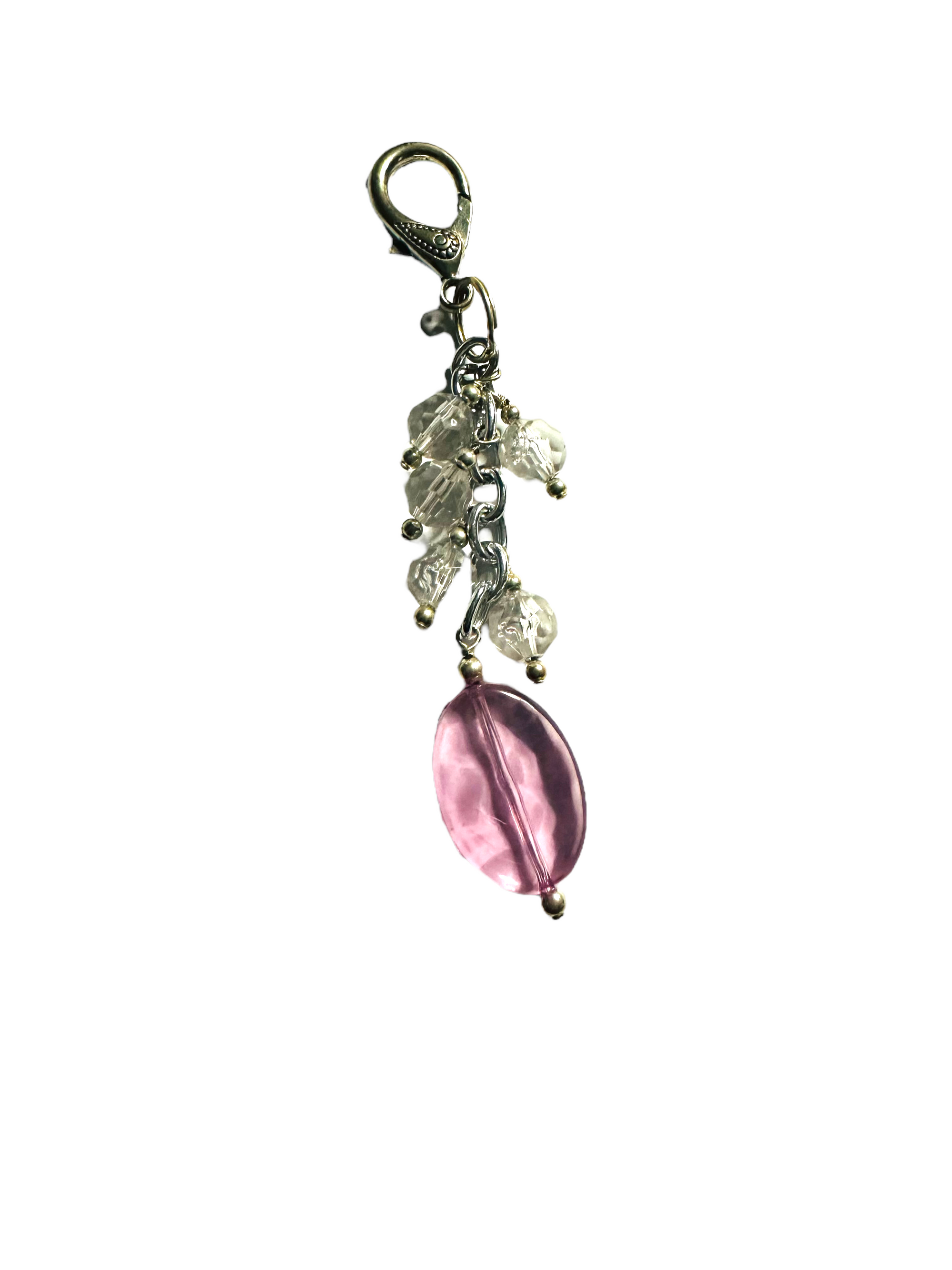 Pink & Clear Acrylic Purse Bling
