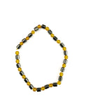 Amber Glass with Hematite Stretchy Bracelet