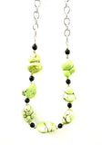 Green Nugget Turquoise Necklace