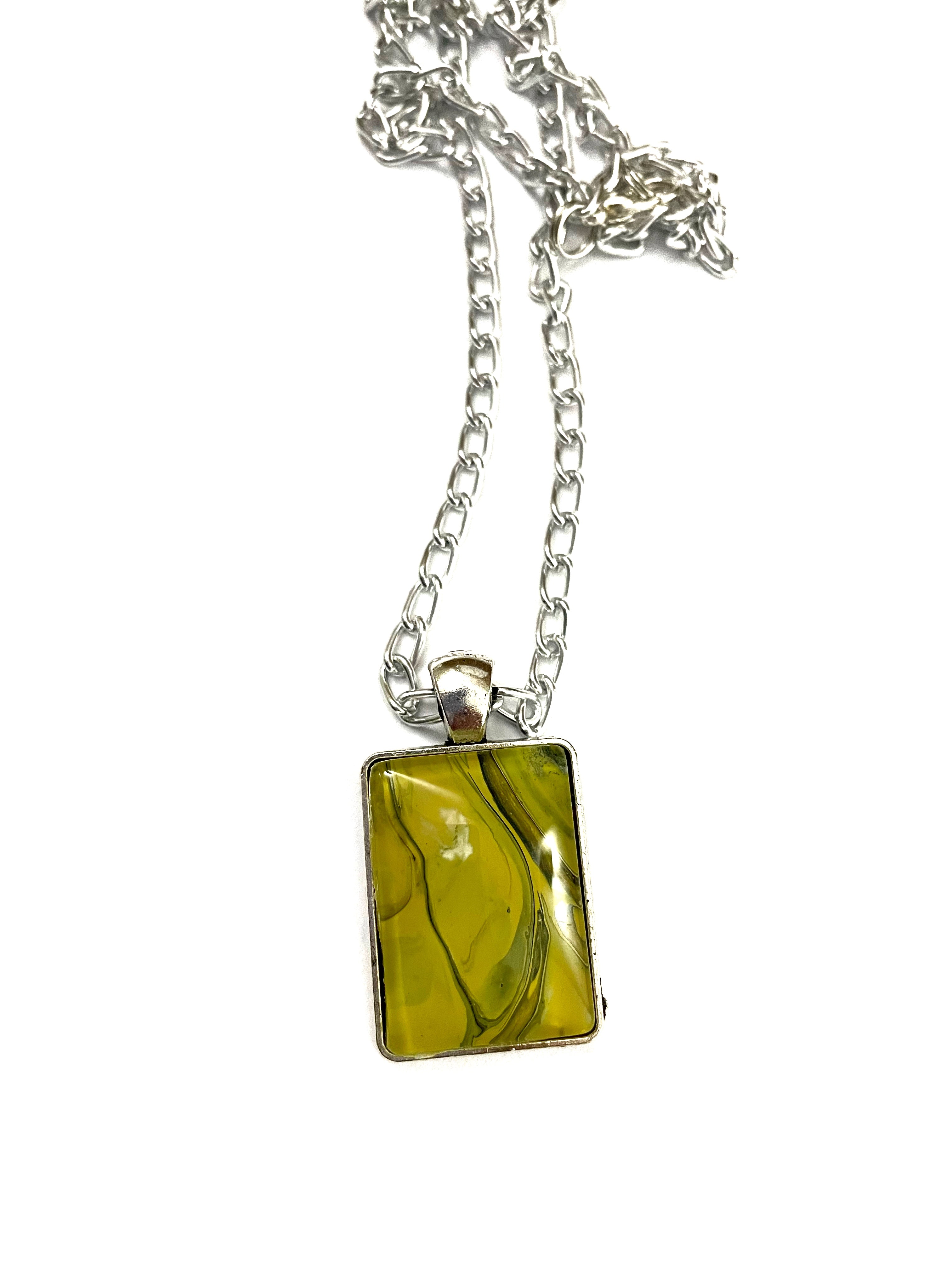 Yellow Acrylic Necklaces