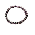 Light Purple Glass Stretchy Bracelet