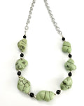 Green Nugget Turquoise Necklace