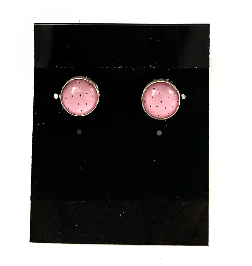 10mm Silver Post Earrings