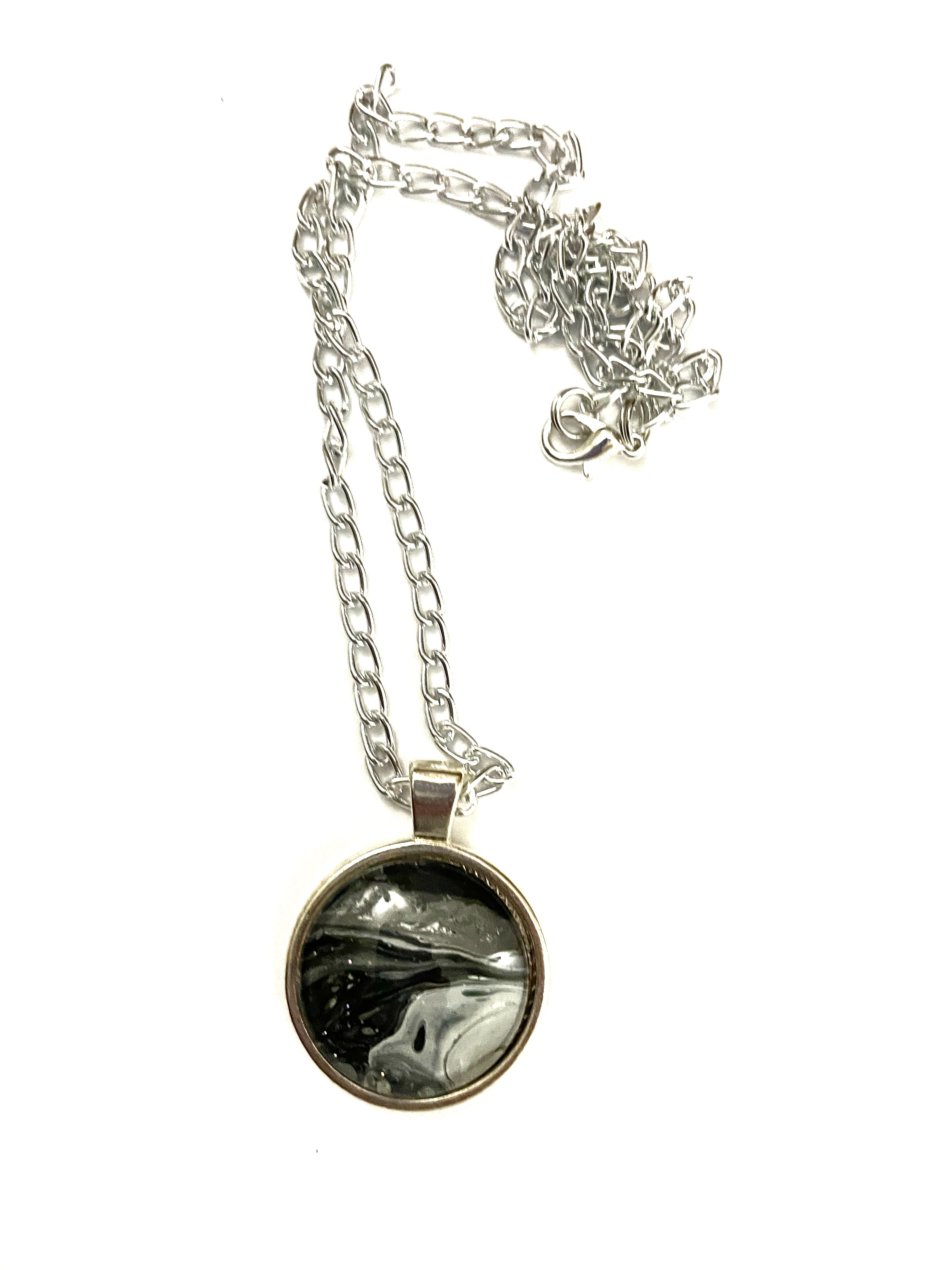 Grey Acrylic Necklaces