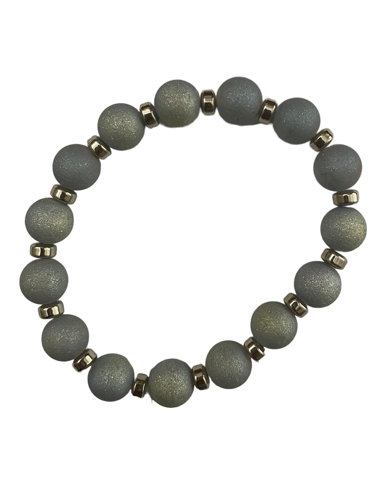 Blue with Pink Stacked Bracelet