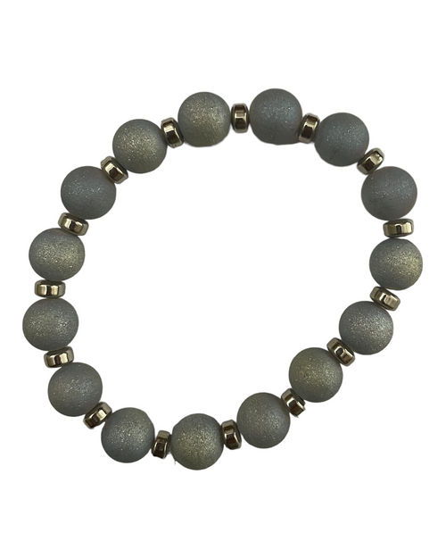 Blue with Pink Stacked Bracelet