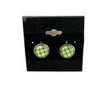 Plaid Post Earrings - Multiple Options