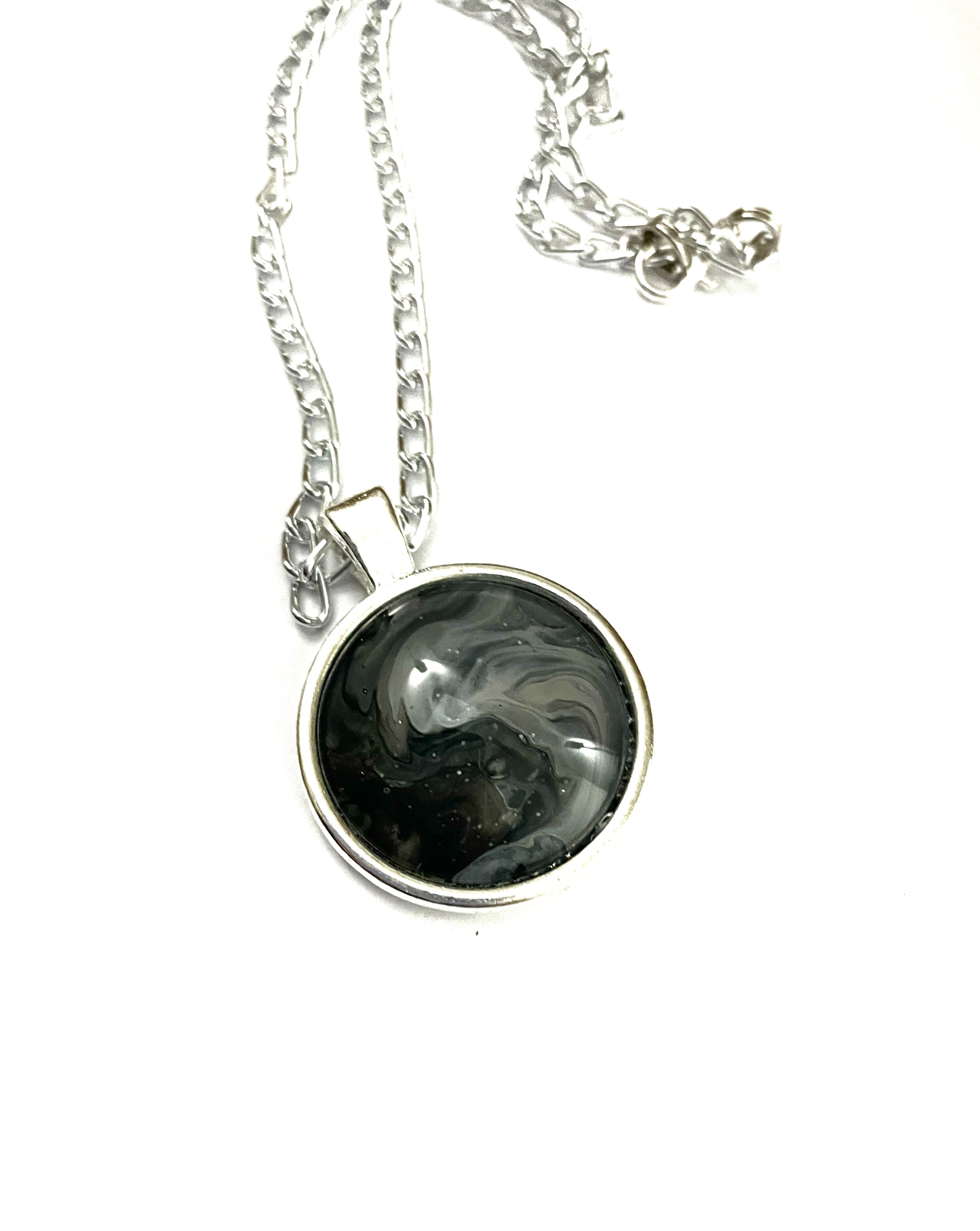Grey Acrylic Necklaces