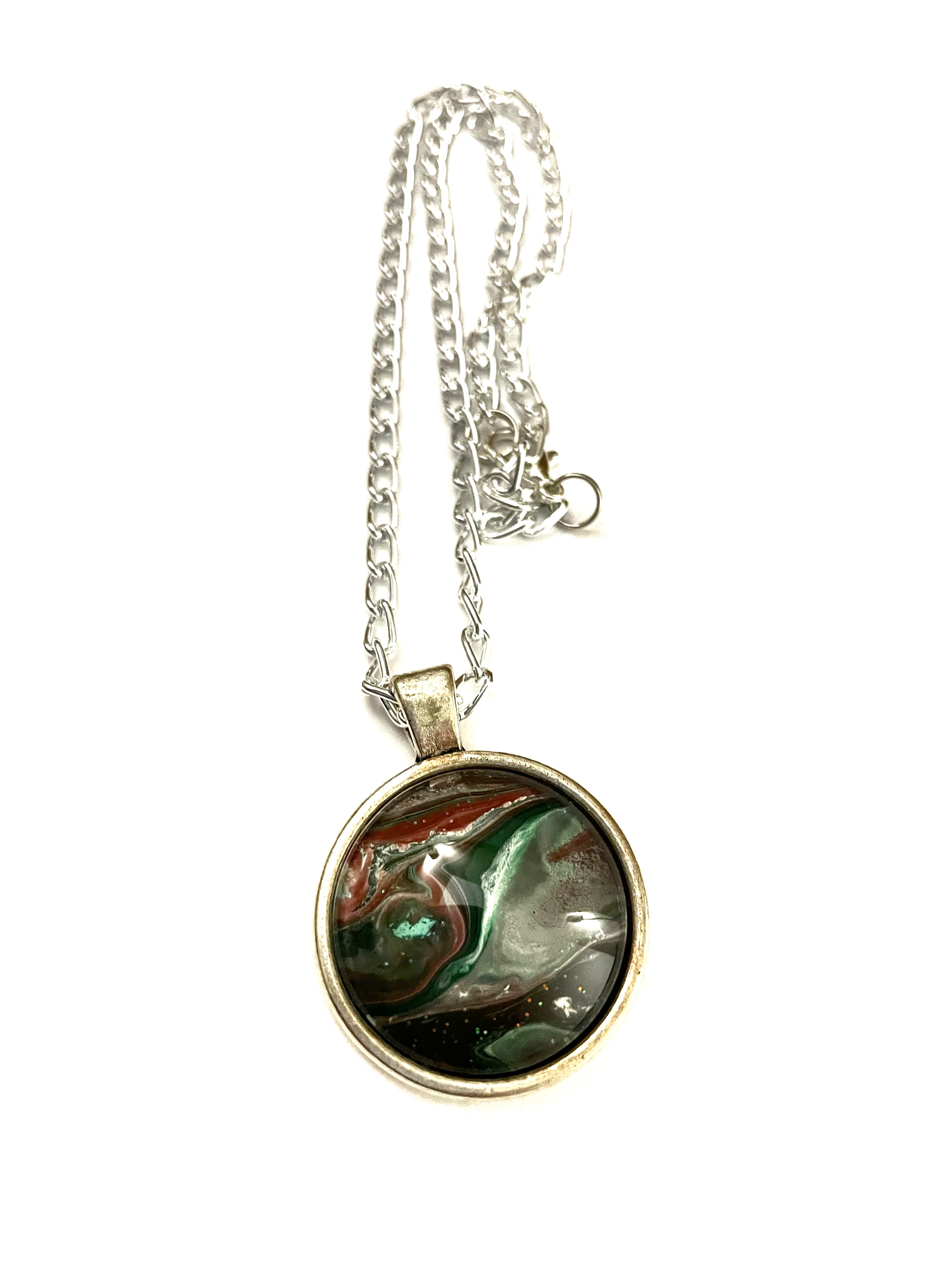 Red and Green Acrylic Necklaces