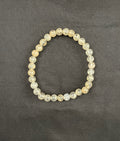 Transparent Glass with Yellow Specks Stretchy Bracelet