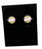 10mm Silver Post Earrings