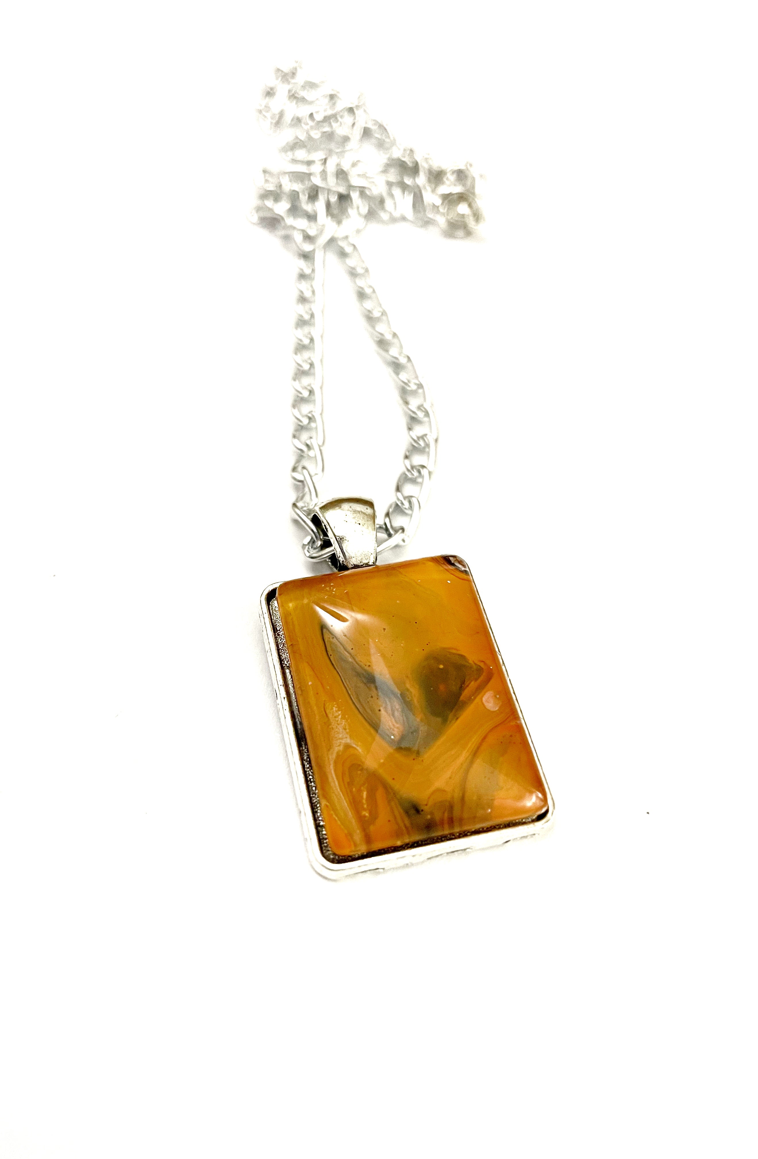 Orange Acrylic Necklaces