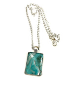 Teal Acrylic Necklaces