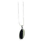Agate Oval Pendant Necklace