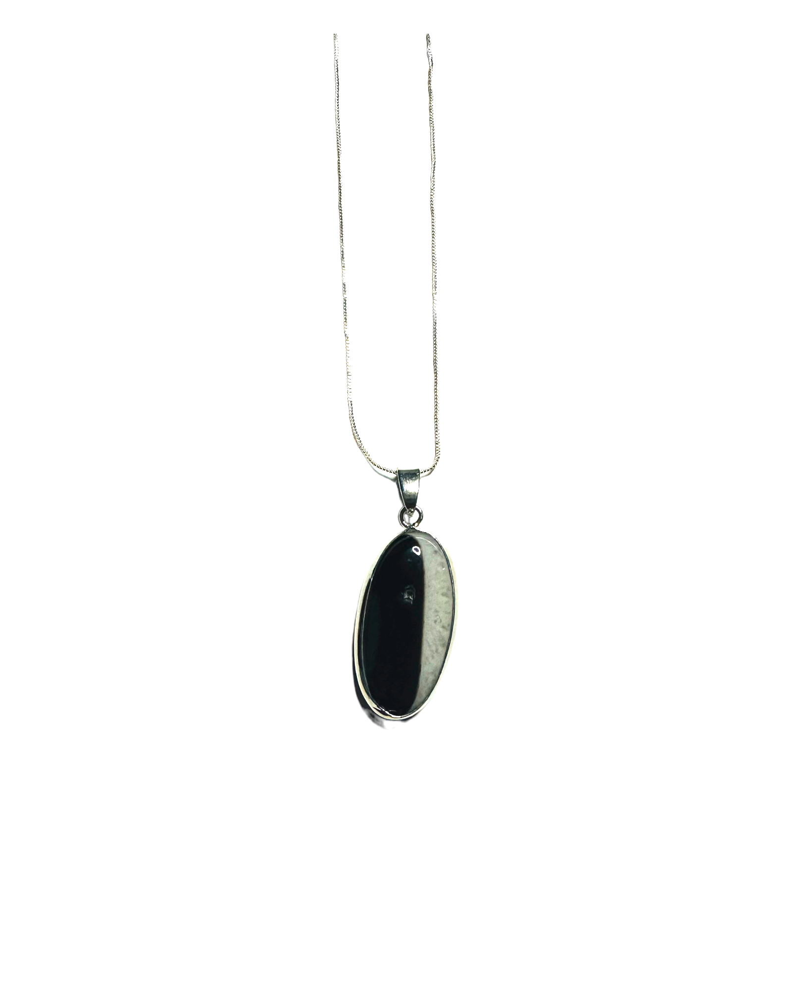 Agate Oval Pendant Necklace