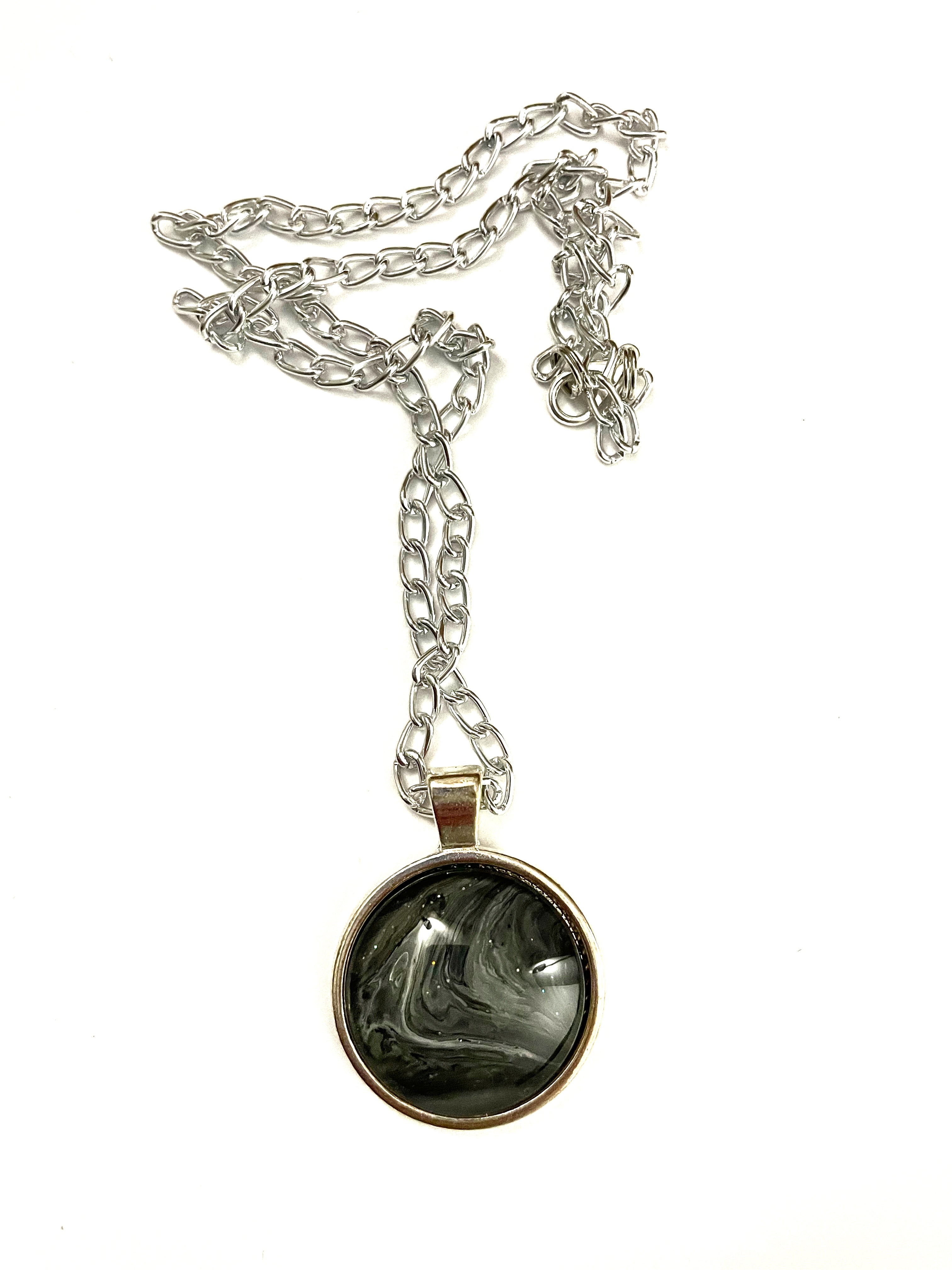 Grey Acrylic Necklaces