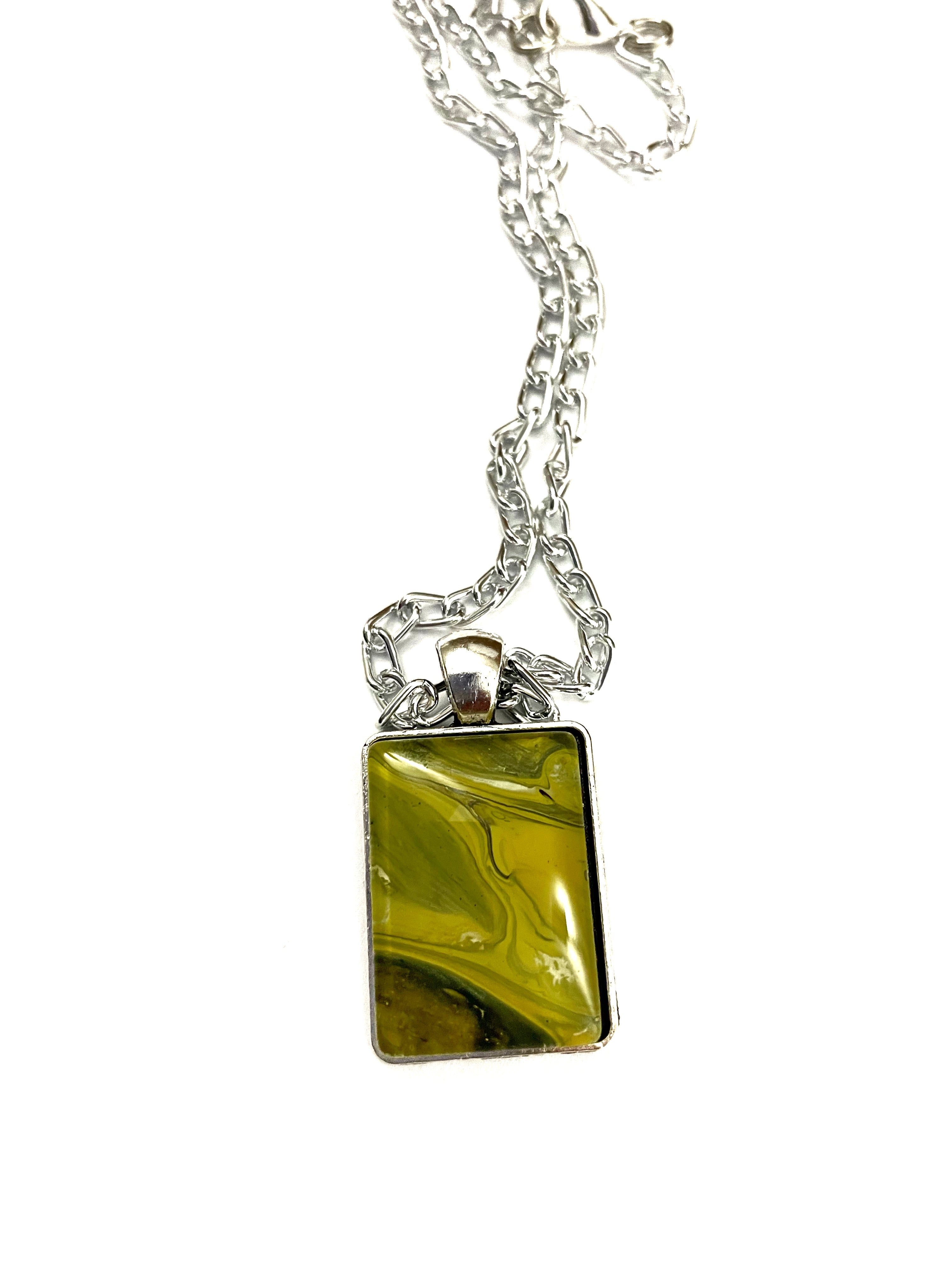 Yellow Acrylic Necklaces