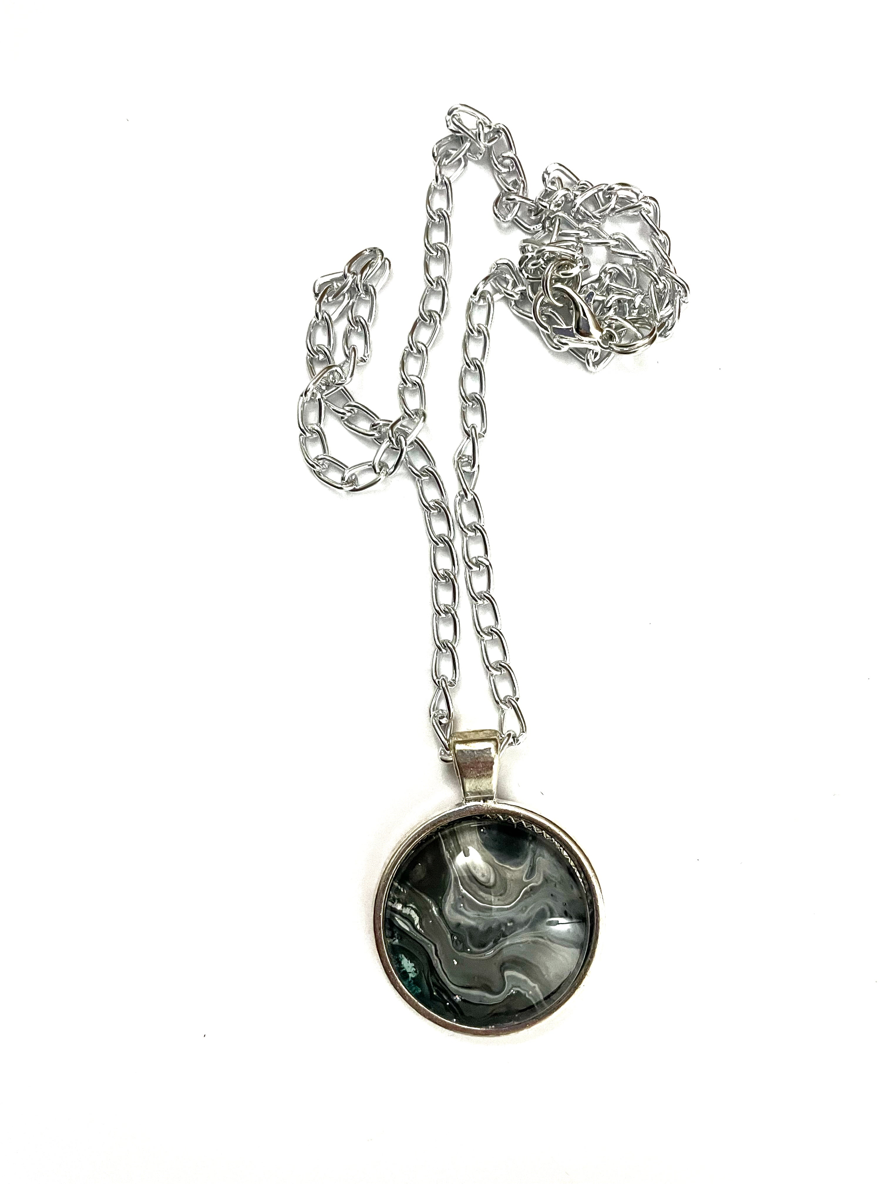 Grey Acrylic Necklaces