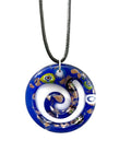 Blue with Millefiori Glass Necklace