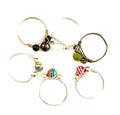 Acrylic Wire Wrapped Rings