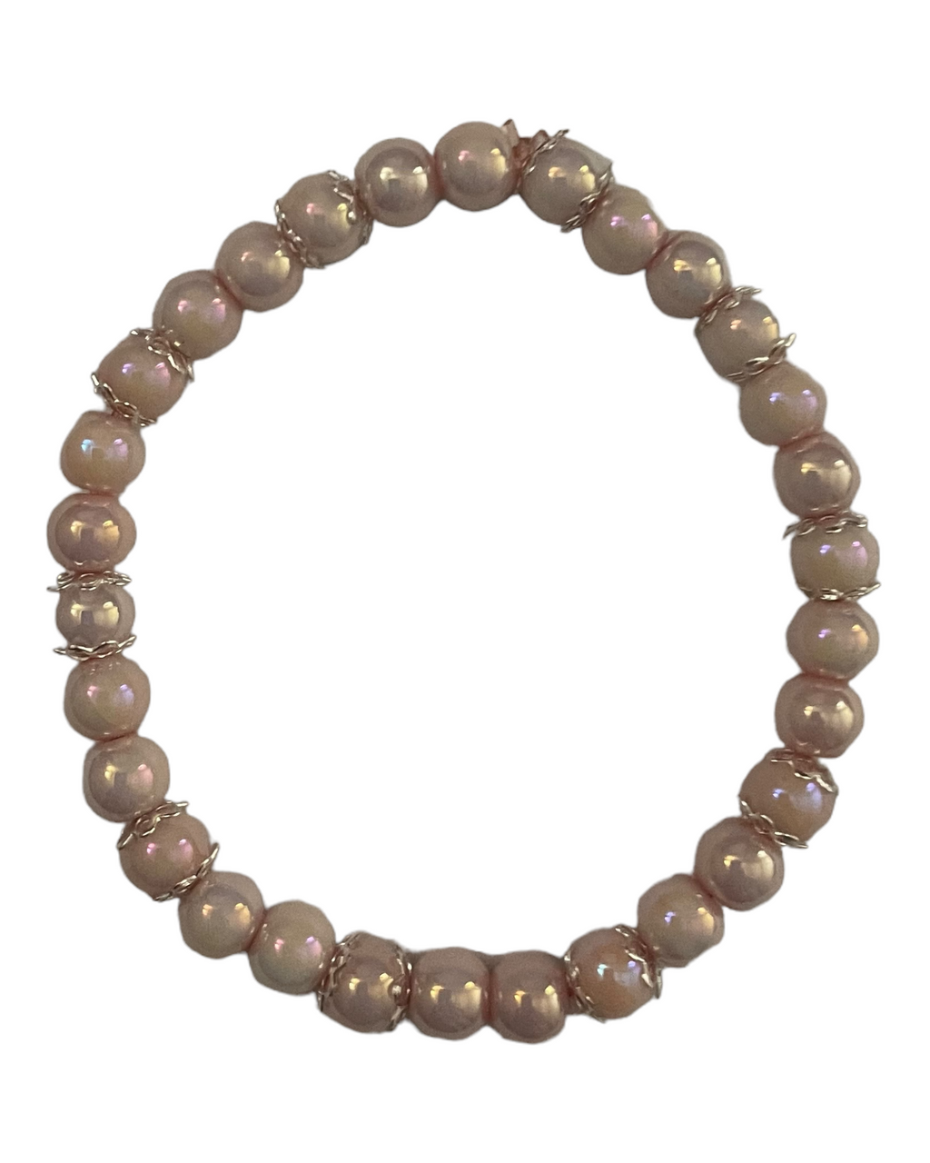 Blue with Pink Stacked Bracelet