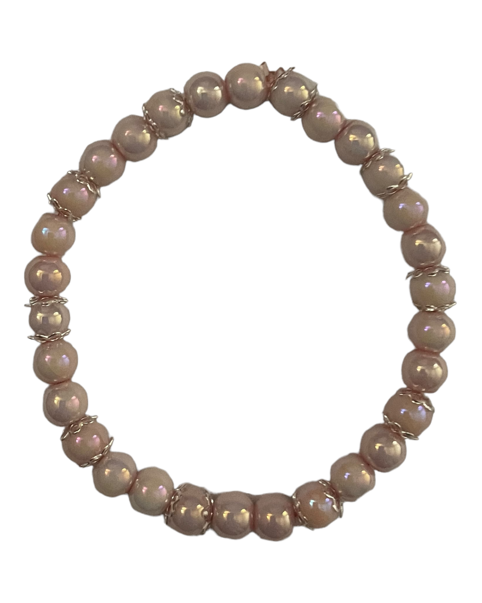 Blue with Pink Stacked Bracelet