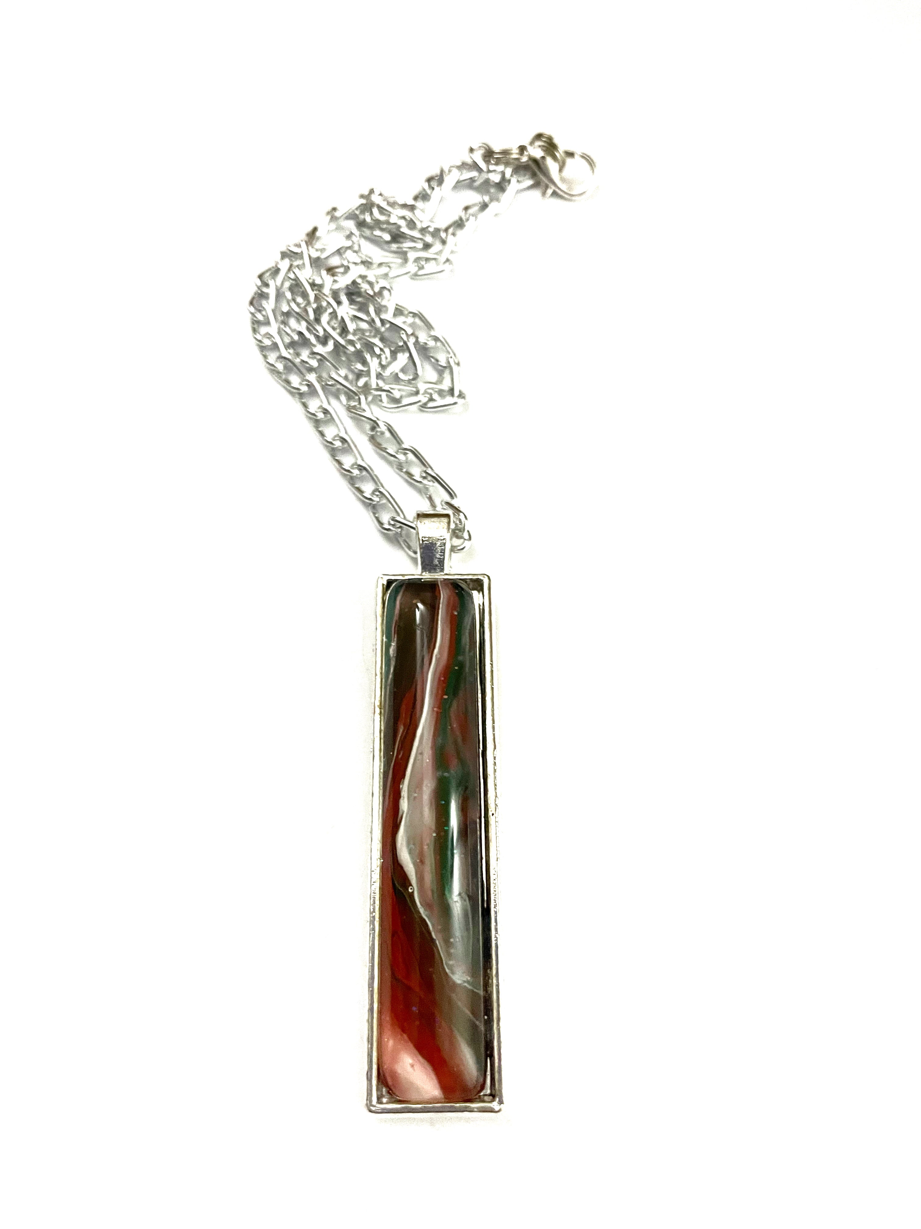 Red and Green Acrylic Necklaces