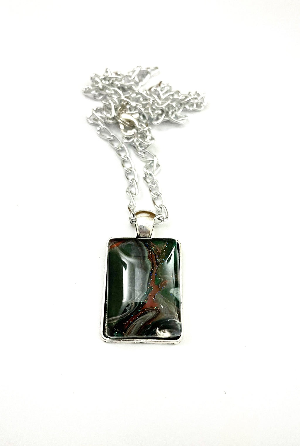 Red and Green Acrylic Necklaces