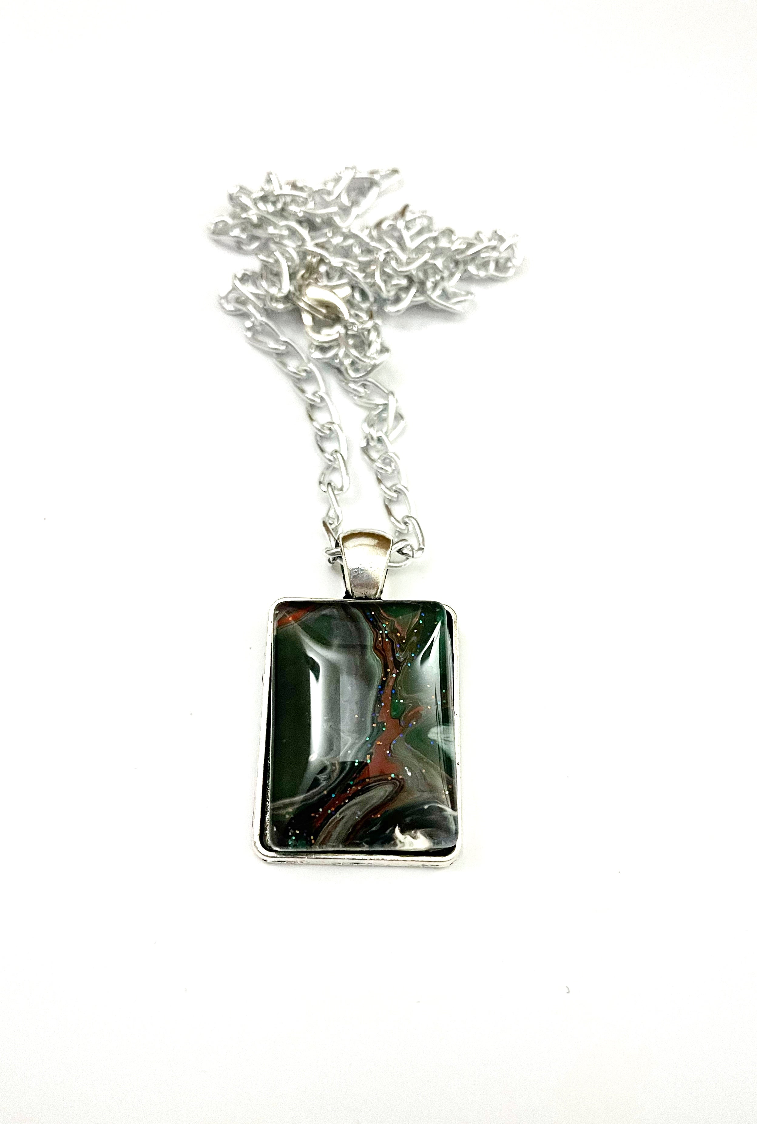 Red and Green Acrylic Necklaces