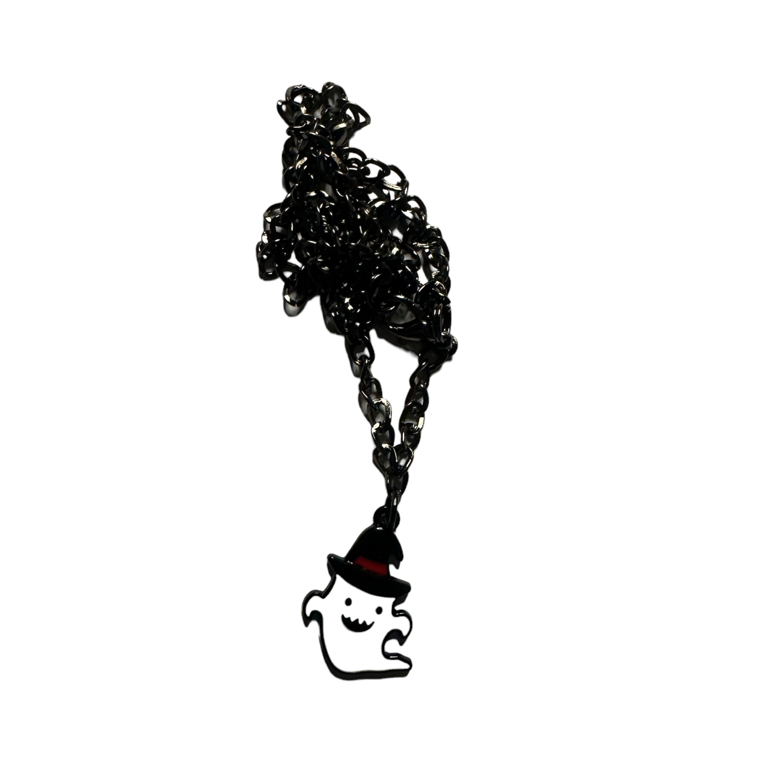 Ghost with Hat Charm Necklace