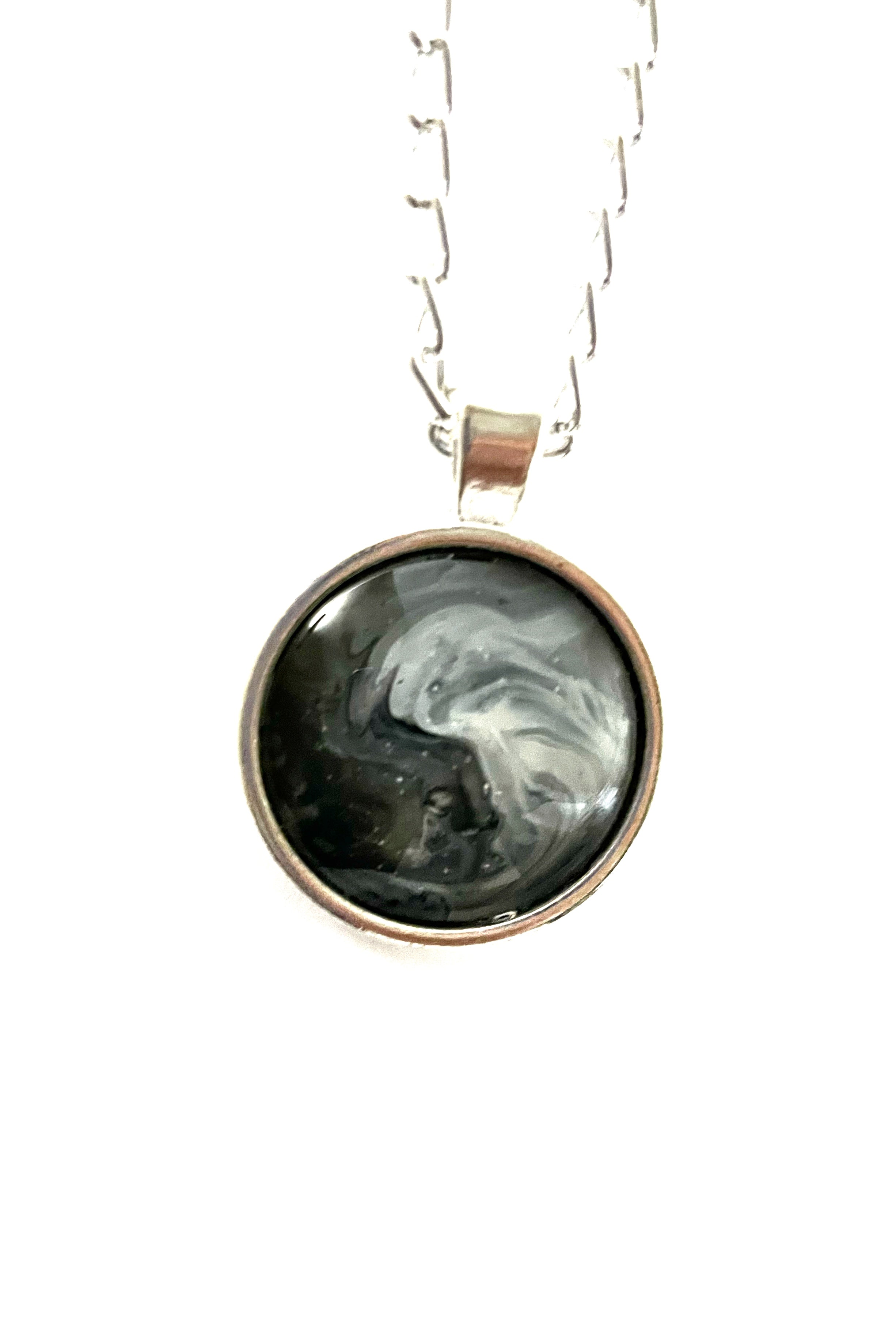 Grey Acrylic Necklaces