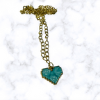 Enamel Gold Necklace
