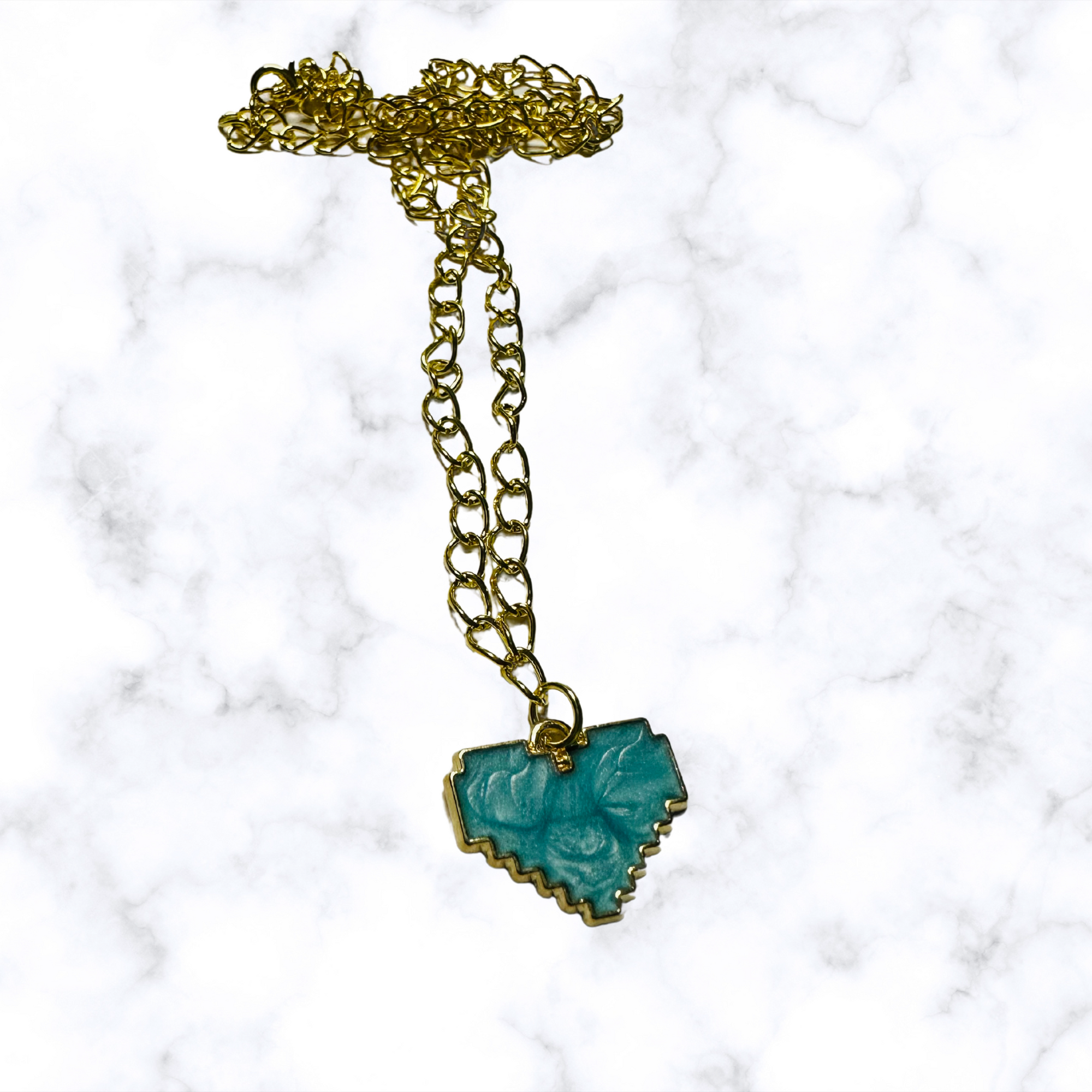 Enamel Gold Necklace