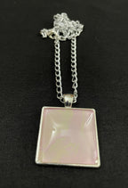 Pale Pink and Cream Acrylic Necklaces