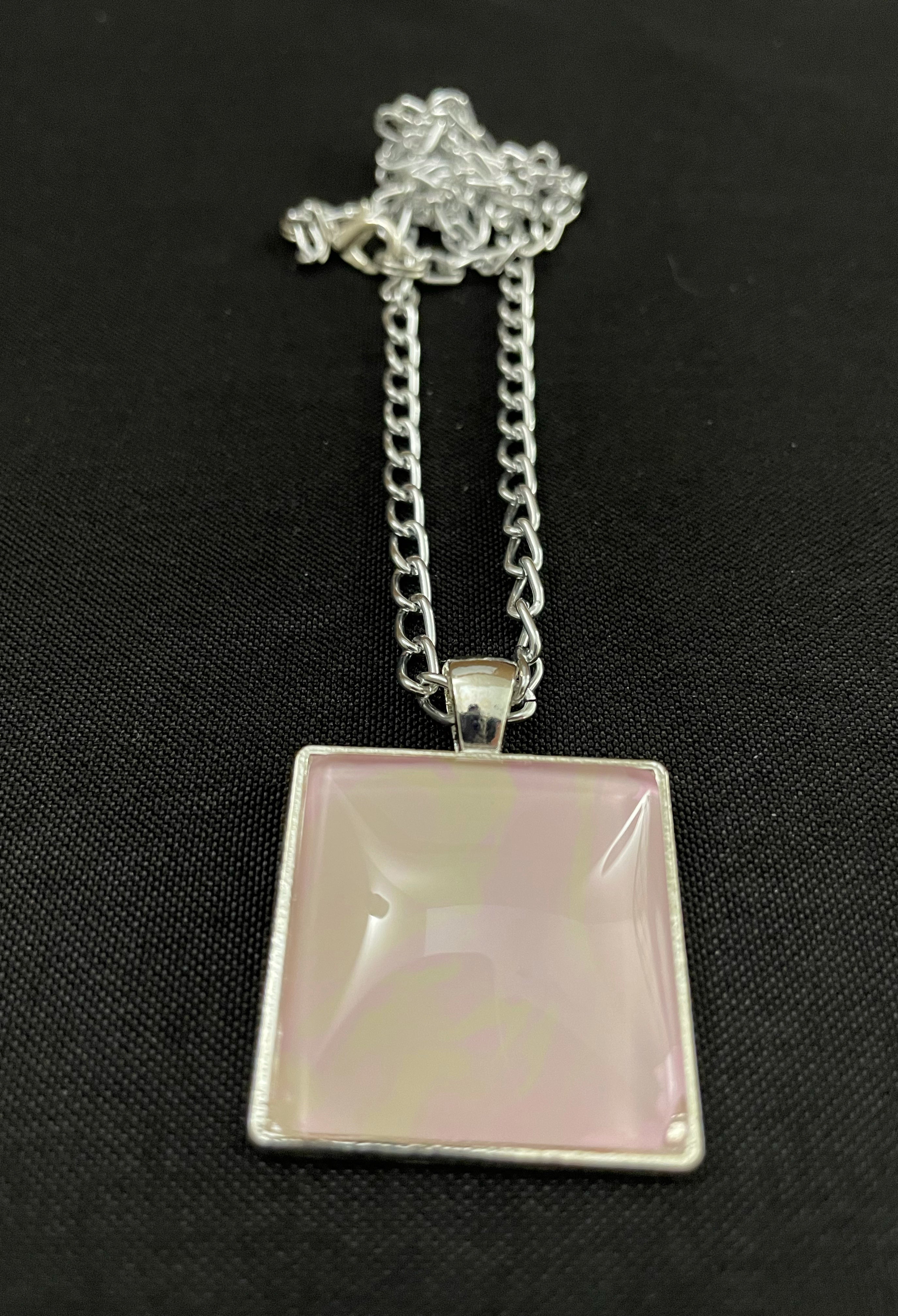 Pale Pink and Cream Acrylic Necklaces