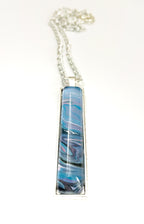 Blue, Pink and Black Acrylic Necklaces