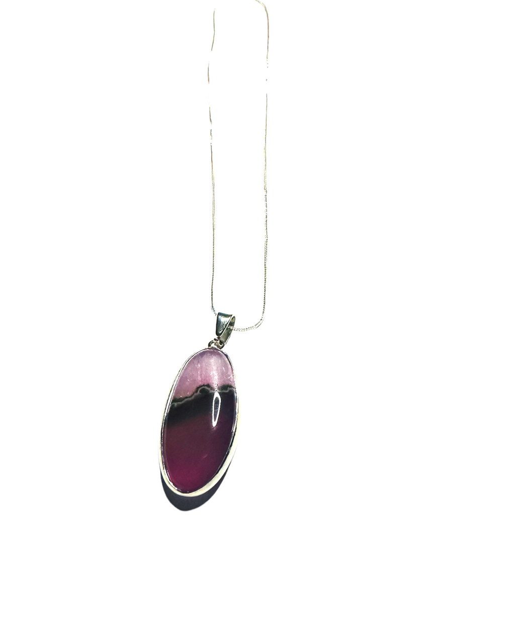 Agate Oval Pendant Necklace