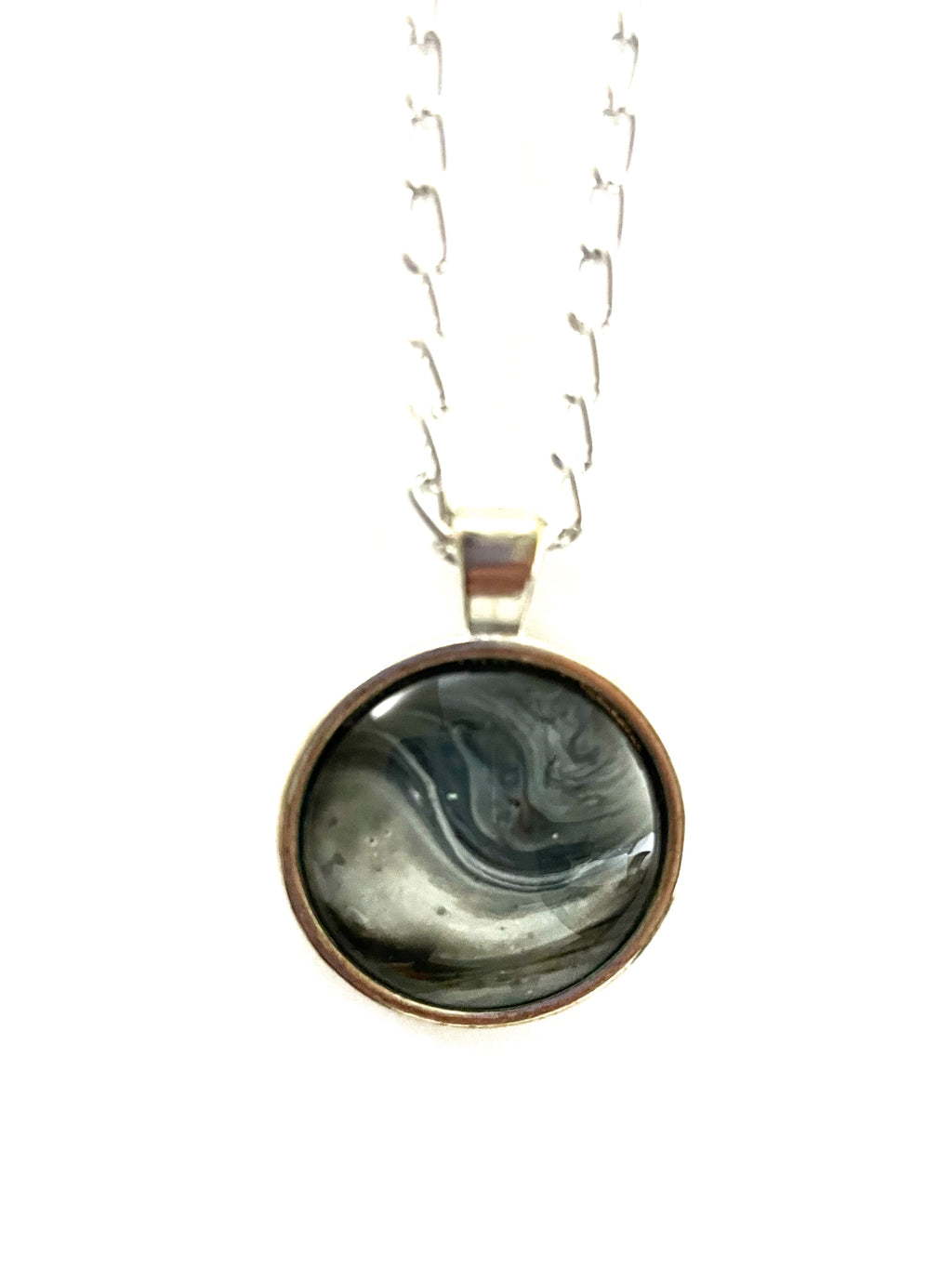Grey Acrylic Necklaces