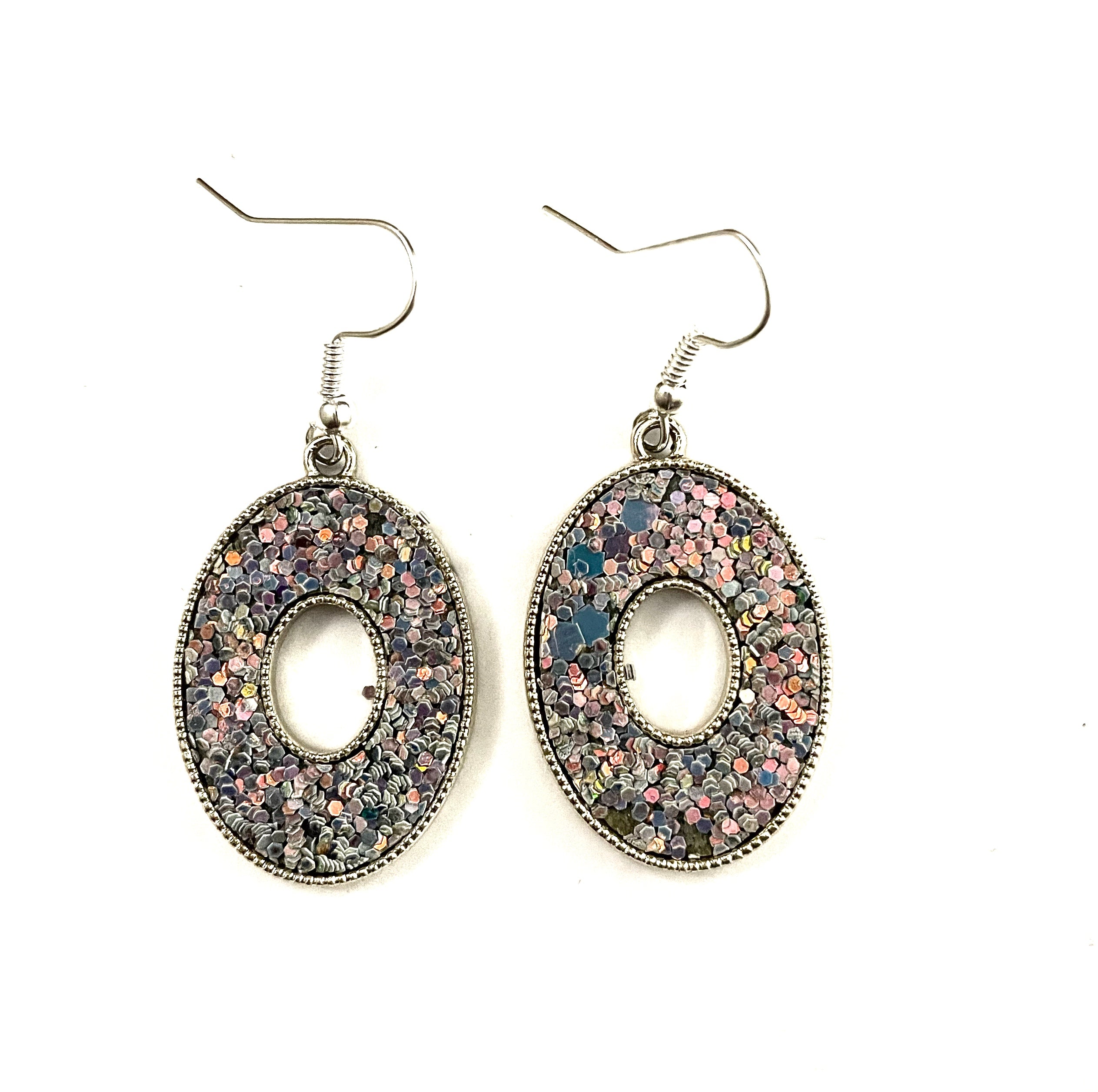Glitter Metal Earrings
