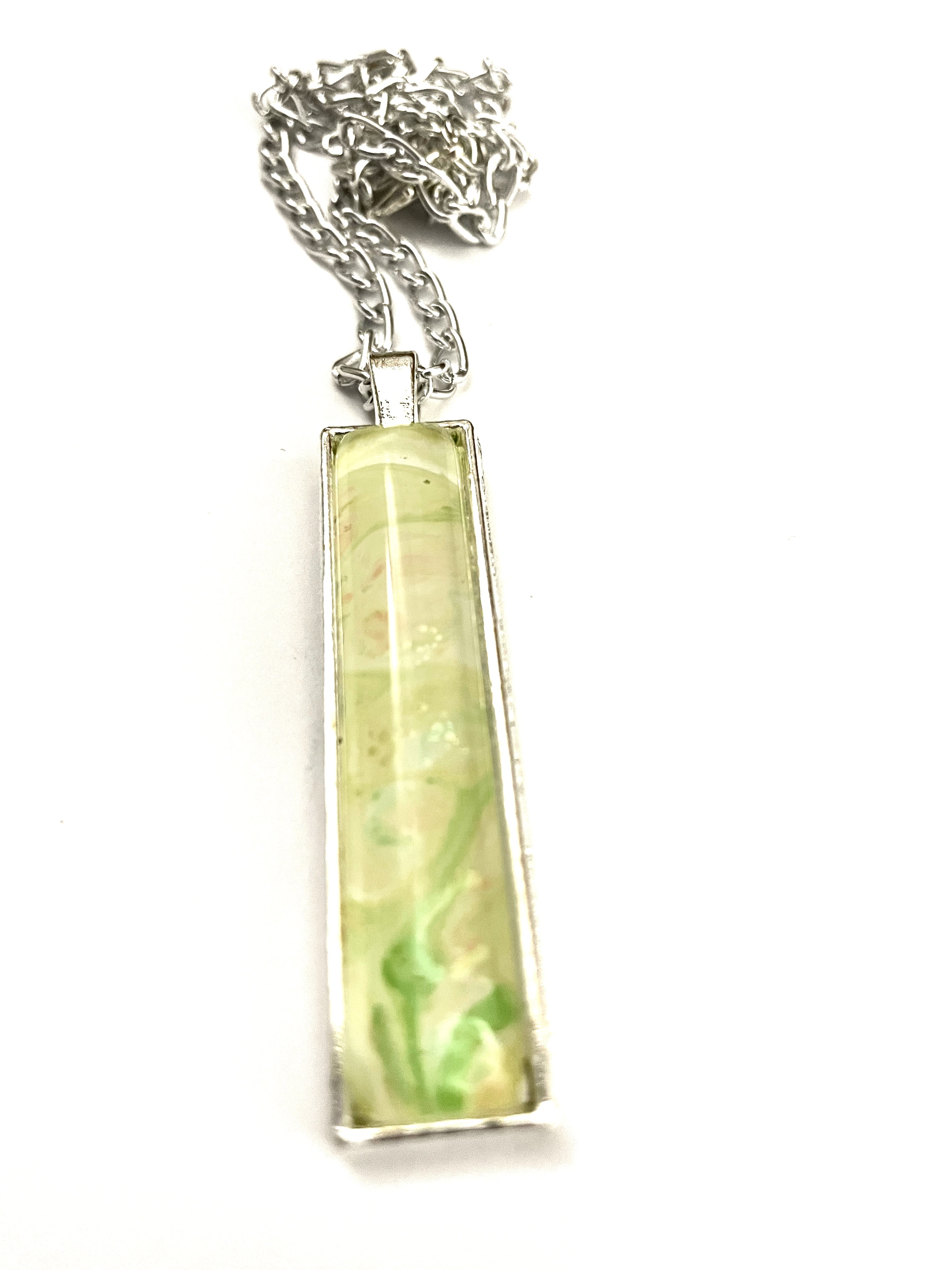 Yellow, Orange and Green Acrylic Necklaces